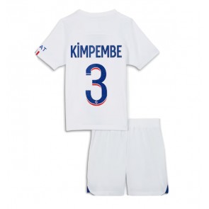 Paris Saint-Germain Presnel Kimpembe #3 Gostujuci Dres za Dječji 2023-24 Kratak Rukavima (+ kratke hlače)
